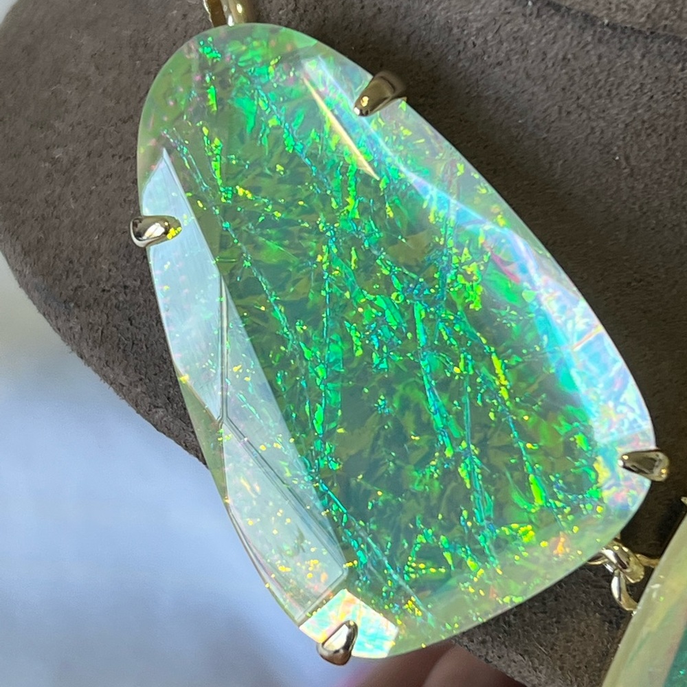 NWT Rare & Retired Kendra Scott Harlow Dichroic Foil Texas Limited Edition GORG! - Picture 11 of 14